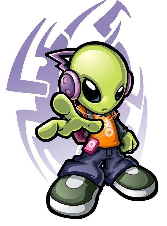 Cool Alien Logo - Cool Alien - Freedownload Vector Object | Shirt Woot Reference | Art ...