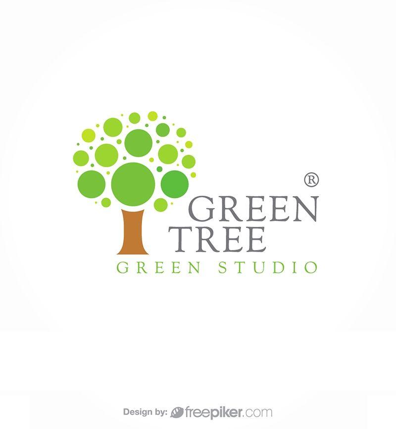 Tree Logo - Freepiker | green tree logo with circles