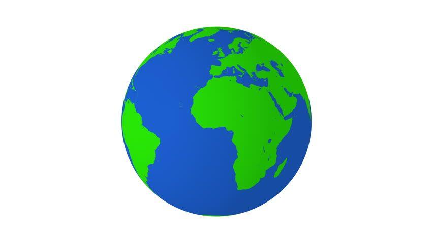 White and Blue Earth Logo - Rotating Green and Blue Earth Stock Footage Video (100% Royalty-free ...