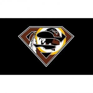 Redskins Superman Logo - Washington Redskins Flag 3'x5' Superman