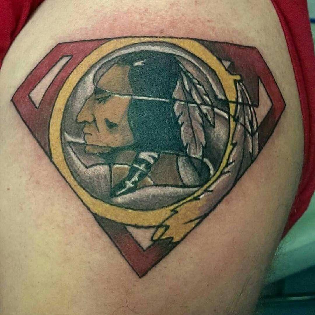Redskins Superman Logo - redskins #football #superman #logo #tattoo