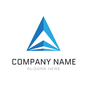 Triangle in Blue N Logo - Free Construction Logo Designs | DesignEvo Logo Maker