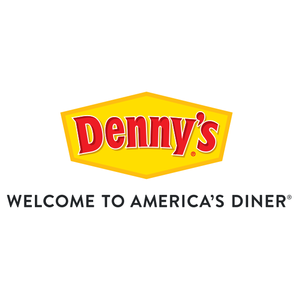 Red and Yellow with the Rock Restaurant in Title Logo - Home Page - Denny's