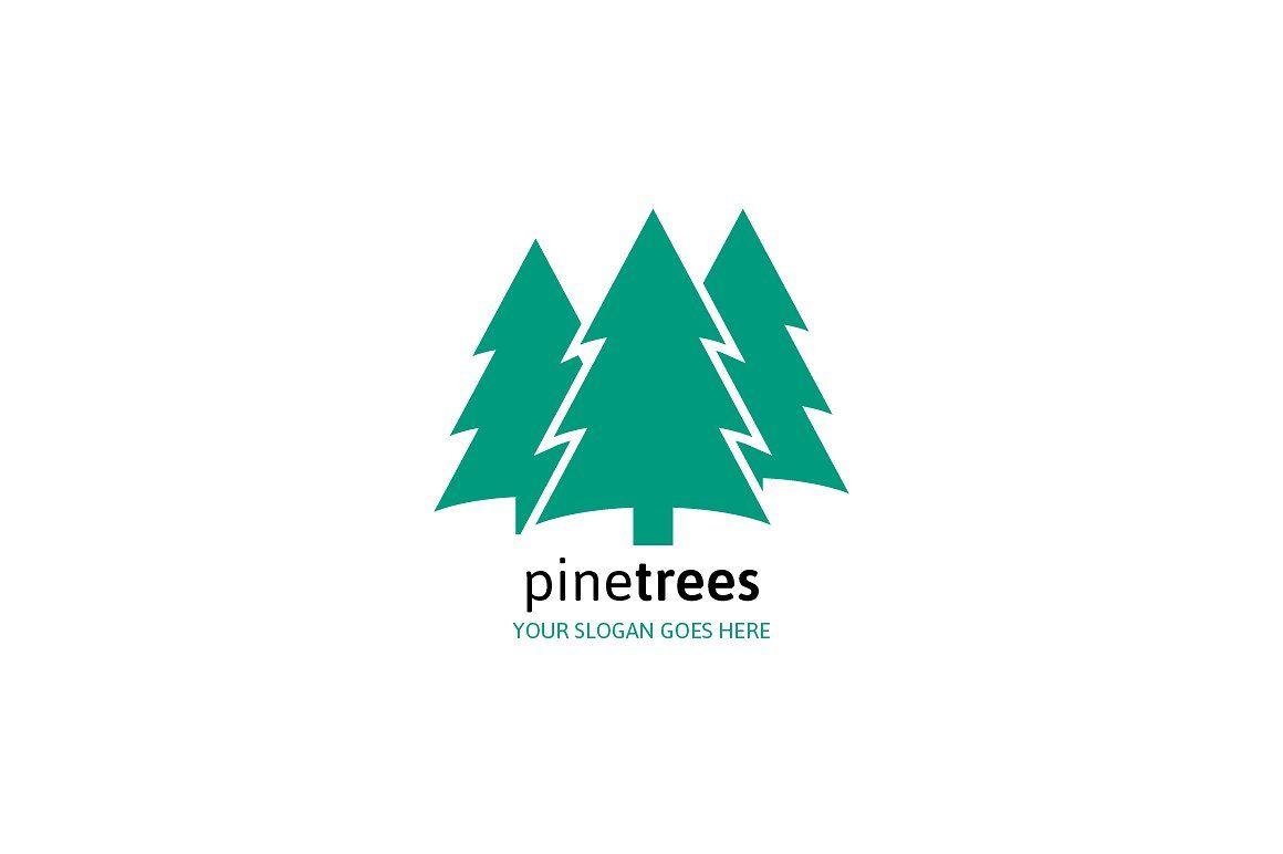Pine Tree Logo - Pine Trees Logo ~ Logo Templates ~ Creative Market
