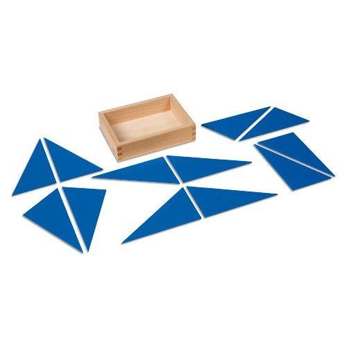 Triangle in Blue N Logo - Nienhuis Montessori Idfentical Constructive Blue Triangles
