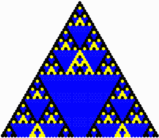 Triangle in Blue N Logo - Patterns in Pascal's Triangle a Twist for n = 2