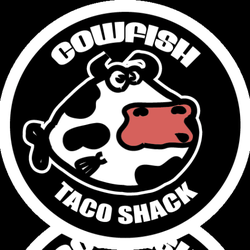 Terrell Red and Yellow Restaurant Logo - Cowfish Taco Shack Reviews State Hwy