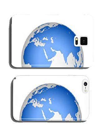 White and Blue Earth Logo - White and Blue Globe Mobile Phone Cover Pare Ntitem: Amazon.co.uk ...