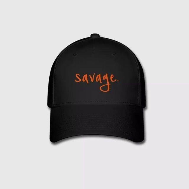Cool Savage Logo - Savage Letter Embroidered Logo Customized Street Fashion Queen quote