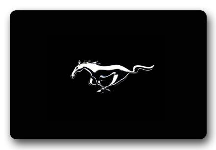 Mustang Logo - Custom Doormat Ford Mustang Logo Door Mat Ford Mustang Rugs Bathroom ...