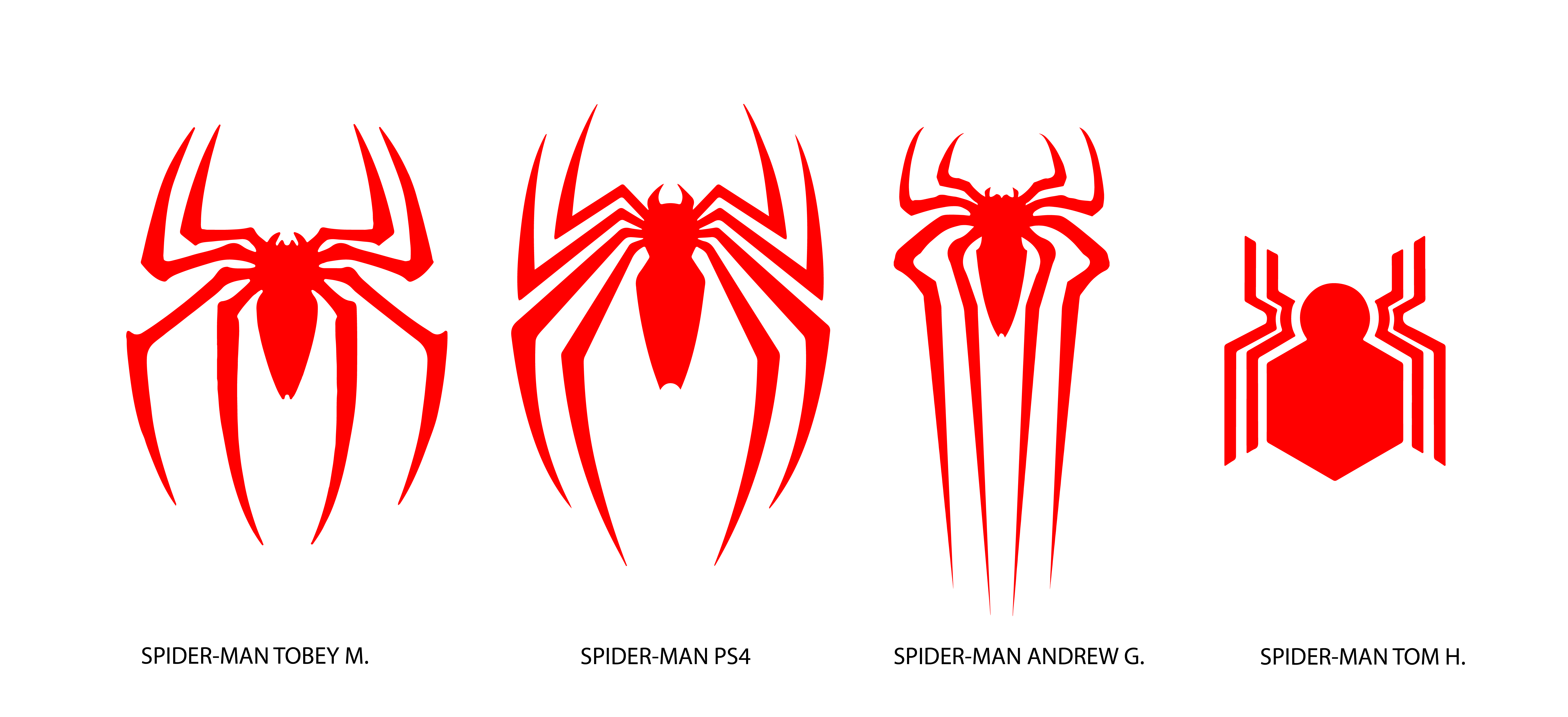 Spiderman Logo - SPIDER-MAN LOGO COMPARISON WHICH ONE IS YOUR FAVORITE ? : SpidermanPS4