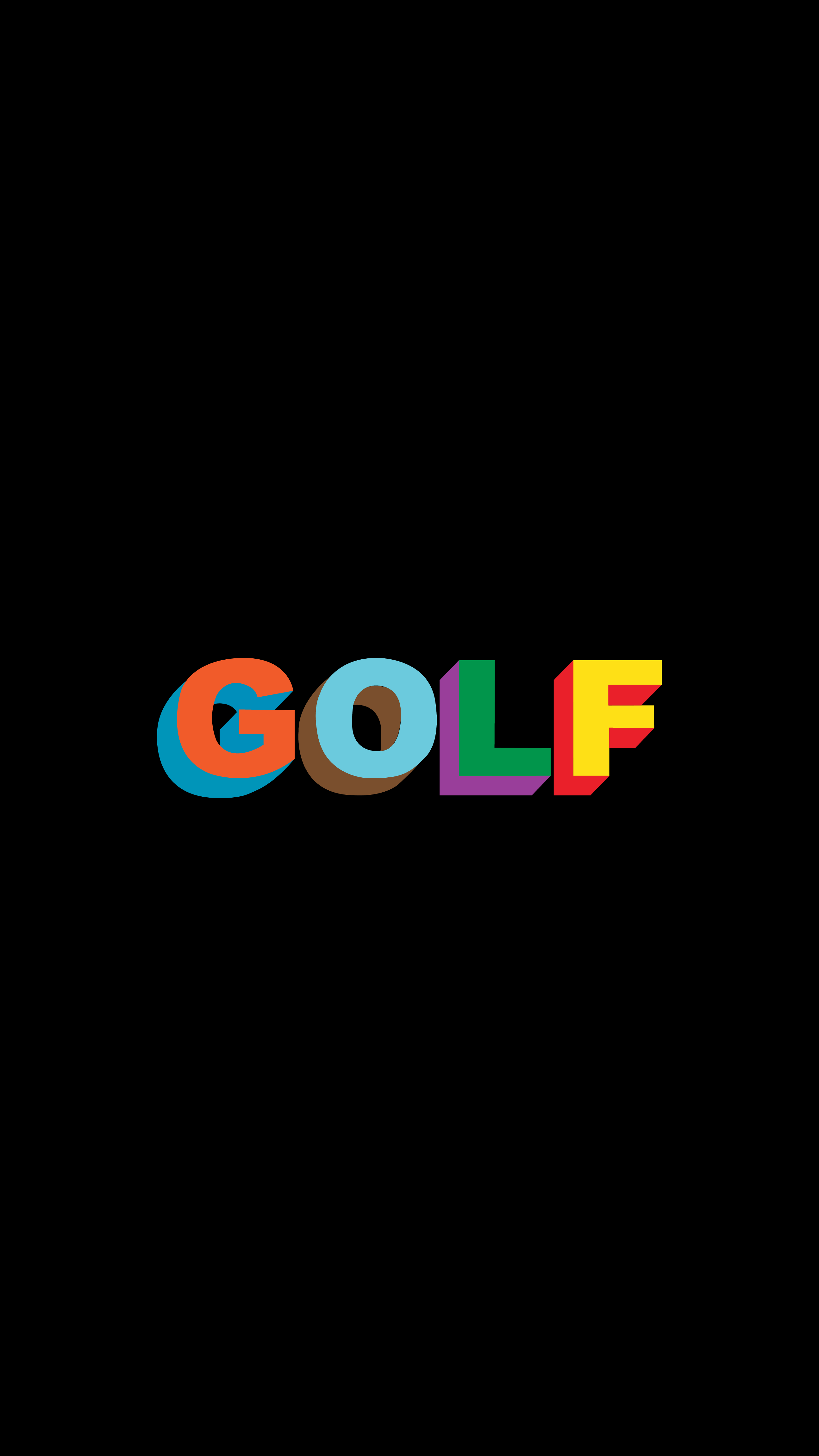 Golf Wang Logo - GOLF WANG [2588x4600] 95.7% True Black : Amoledbackgrounds