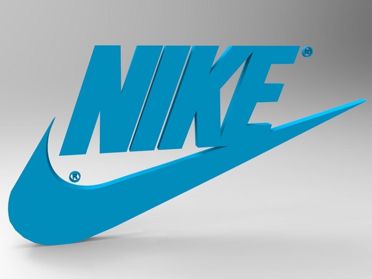 3D Nike Logo - VR / AR ready Nike Logo 3D Model Free
