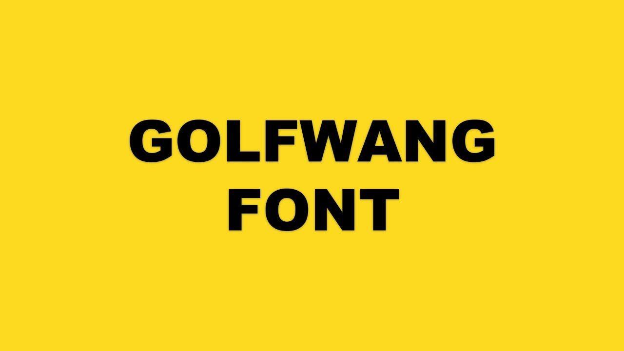 Tyler the Creator Golf Logo - GOLFWANG FONT | DOWNLOAD LINK 2017 - YouTube