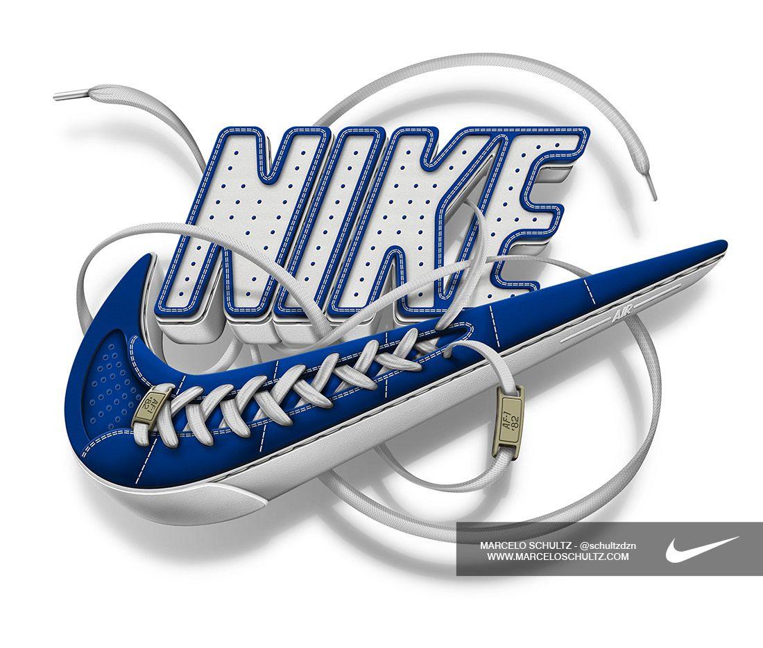 3D Nike Logo - Marcelo Schultz - Nike - Futura logo