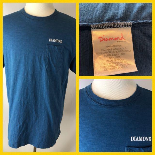 The Hundreds Diamond Supply Co Logo - The Hundreds x Diamond Supply Co Limited Edition Shirt Blue Men's