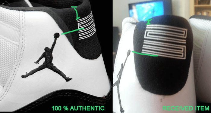 Fake Jordan Logo - Ways to Tell If Your Jordan 11s Are Fake or Real