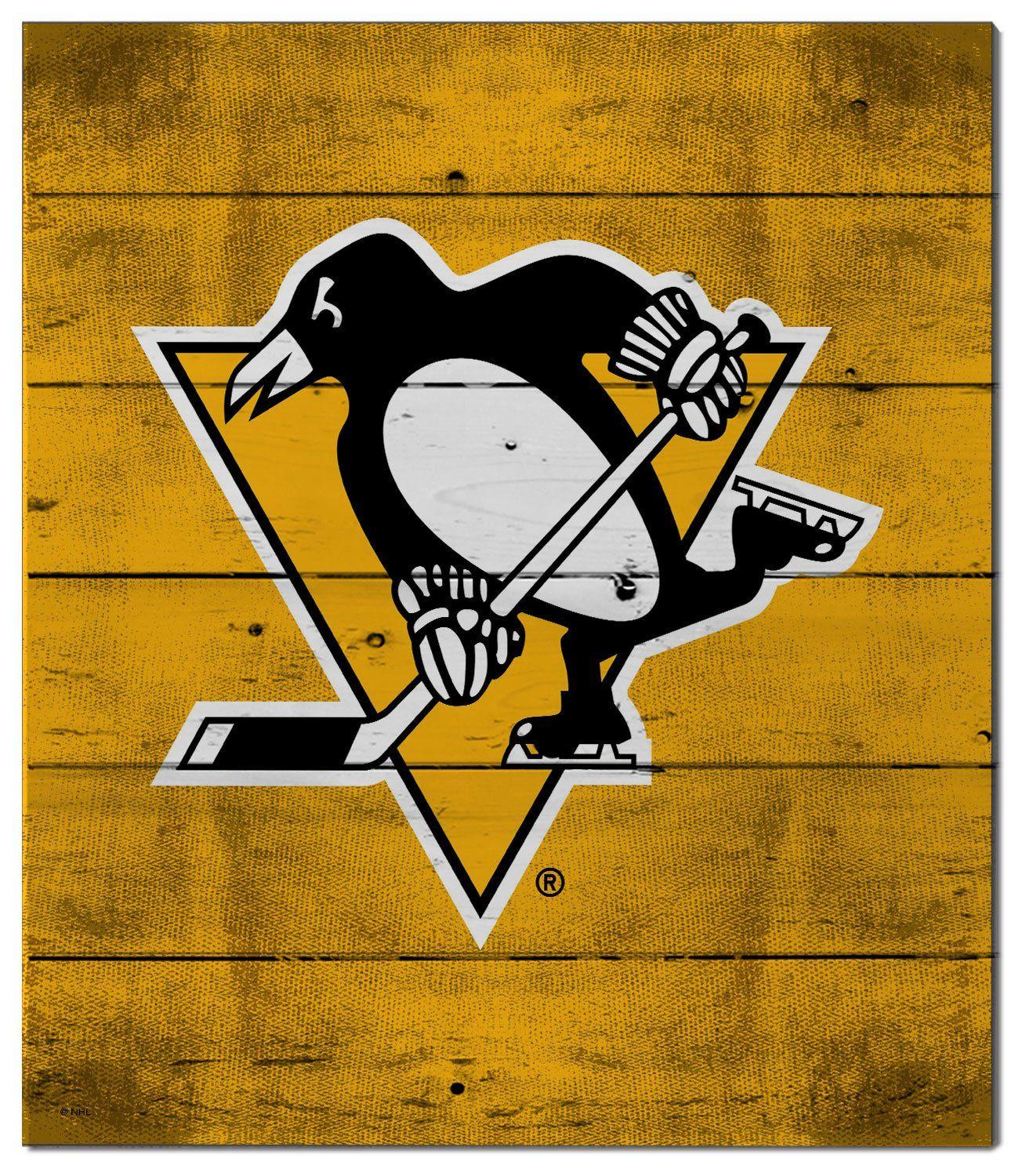 Penguin Sports Logo - KH Sports Fan 12x13 Pittsburgh Penguins Pallet Pride