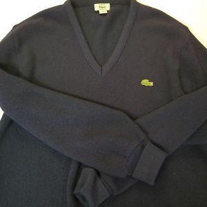 Izod Crocodile Logo - Lacoste Vintage Izod Lacoste Mens Large Sweater Pullover V Neck ...