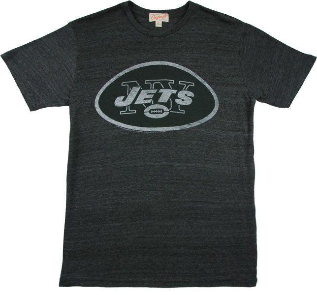 Vintage New York Jets Logo - NFL New York Jets Logo T-Shirt by Junk Food | Vintage Sports Team Shirt