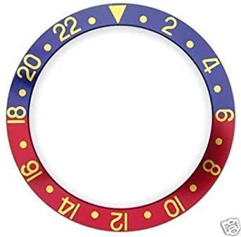 Red and Blue F Crown Logo - Bezel Insert for Rolex GMT 6542 GEN N-Crown Guard Blue/RED Pepsi ...