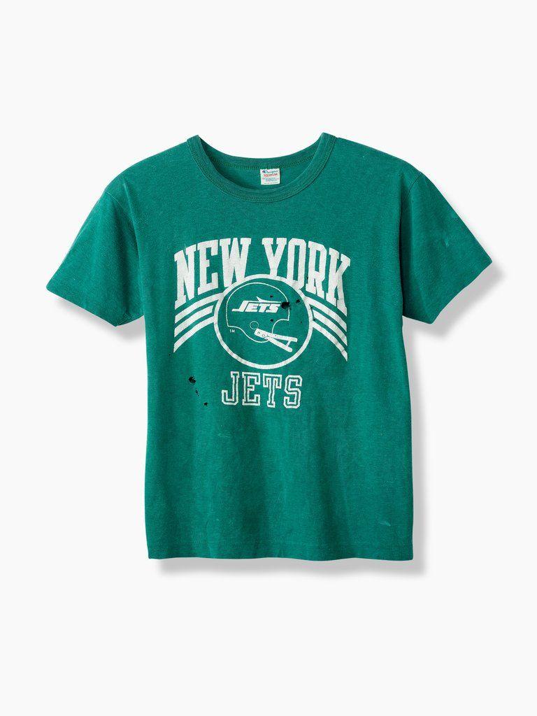 Vintage New York Jets Logo - Vintage Sports T-Shirt - New York Jets by Champion - Ellie Mae Studios