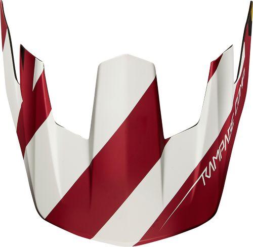 Red and Blue F Crown Logo - Fox Racing® White/Yellow RAMPAGE COMP- CREO VISOR - Foxracing.com ...