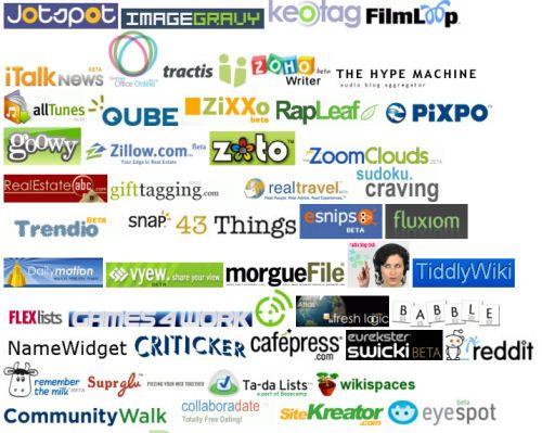 Web and Tech Company Logo - e-Clippings (Learning As Art): Web 2.0 Logo Board and Why