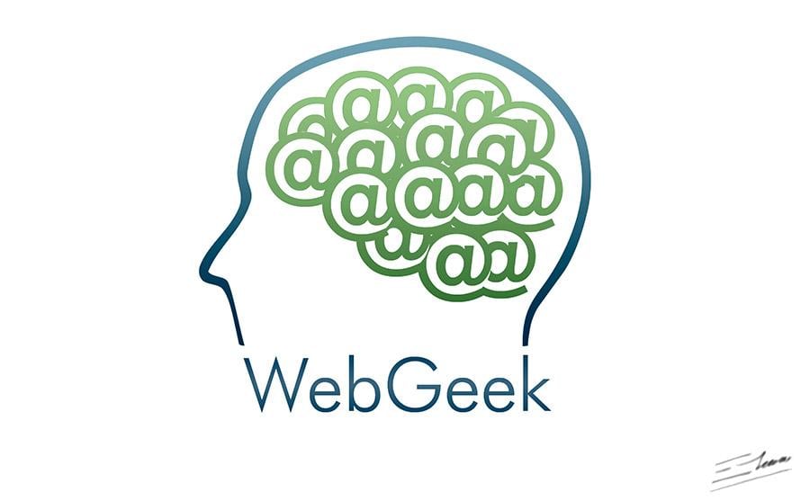 Web and Tech Company Logo - Geek Logo Geek brain logo design and Computer Geek logos for a