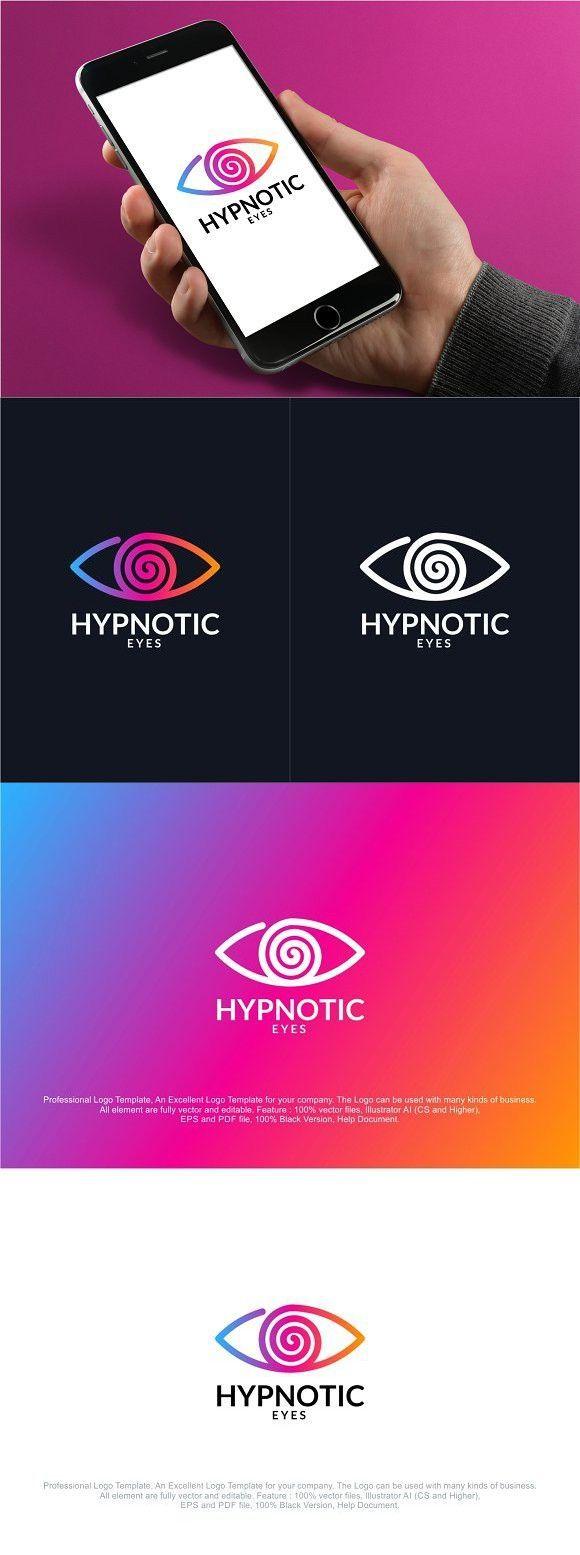 Swirl Eye Logo - Hypnotic Eye Logo. Swirl Design. Eye logo, Professional logo