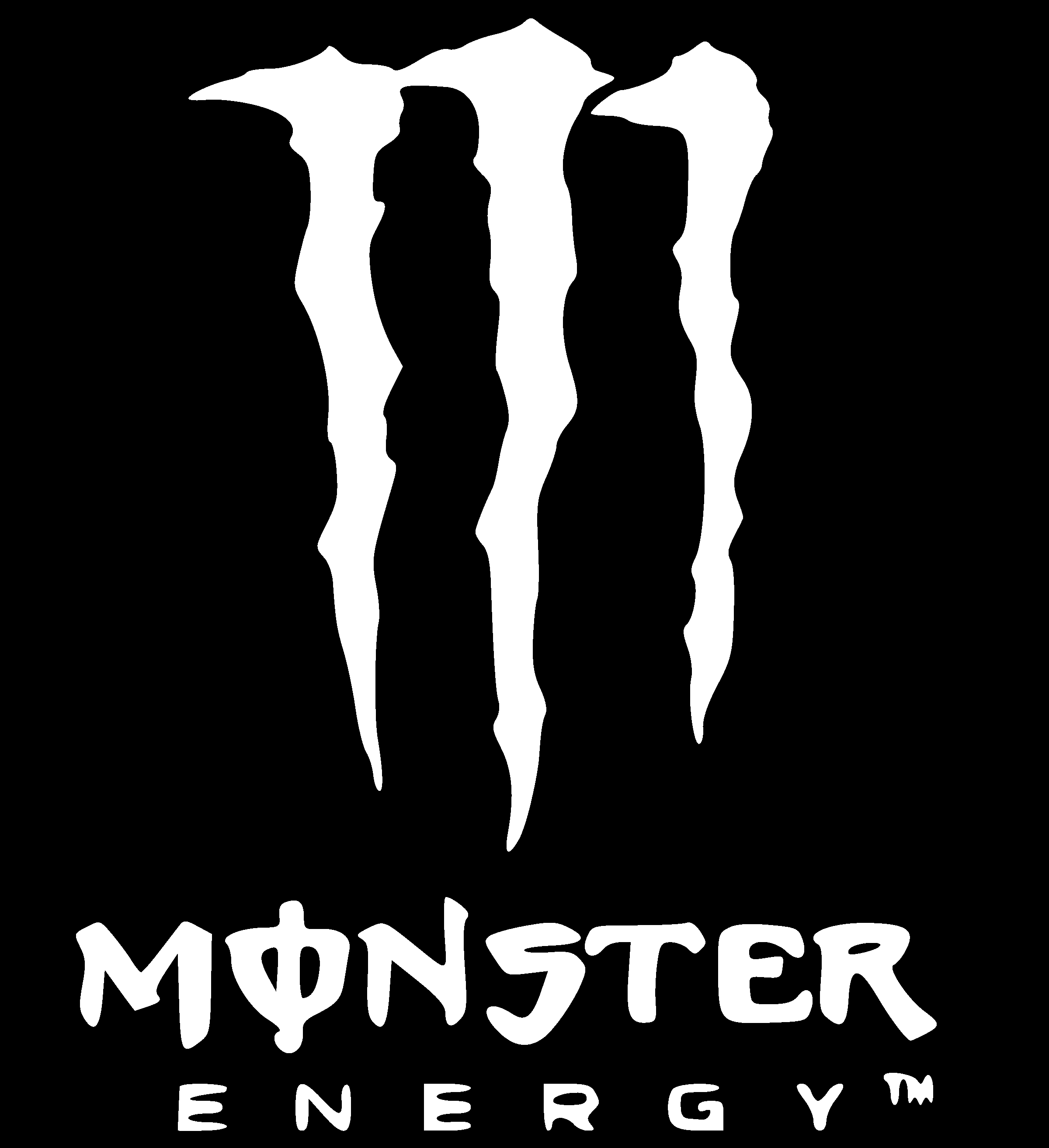 White Monster Logo - Monster Energy Logo PNG Transparent & SVG Vector - Freebie Supply
