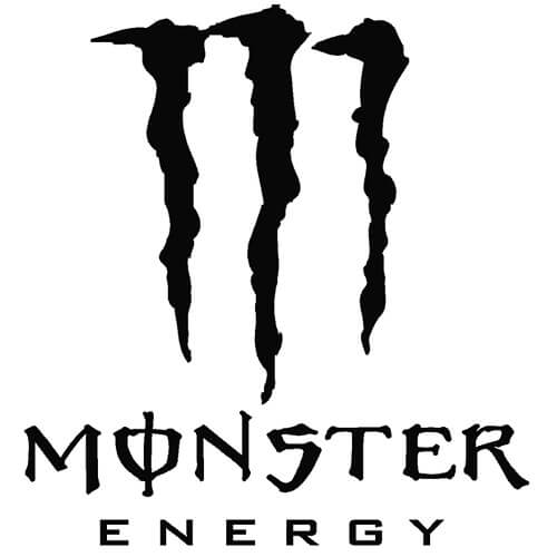 Black and Monster Energy Logo - Monster Energy Decal Sticker ENERGY