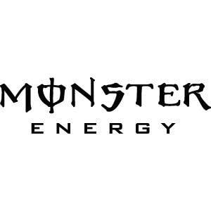 Black and Monster Energy Logo - Mini Stickers - Drinks Decals, Monster Energy Drink, Beer, Alcohol