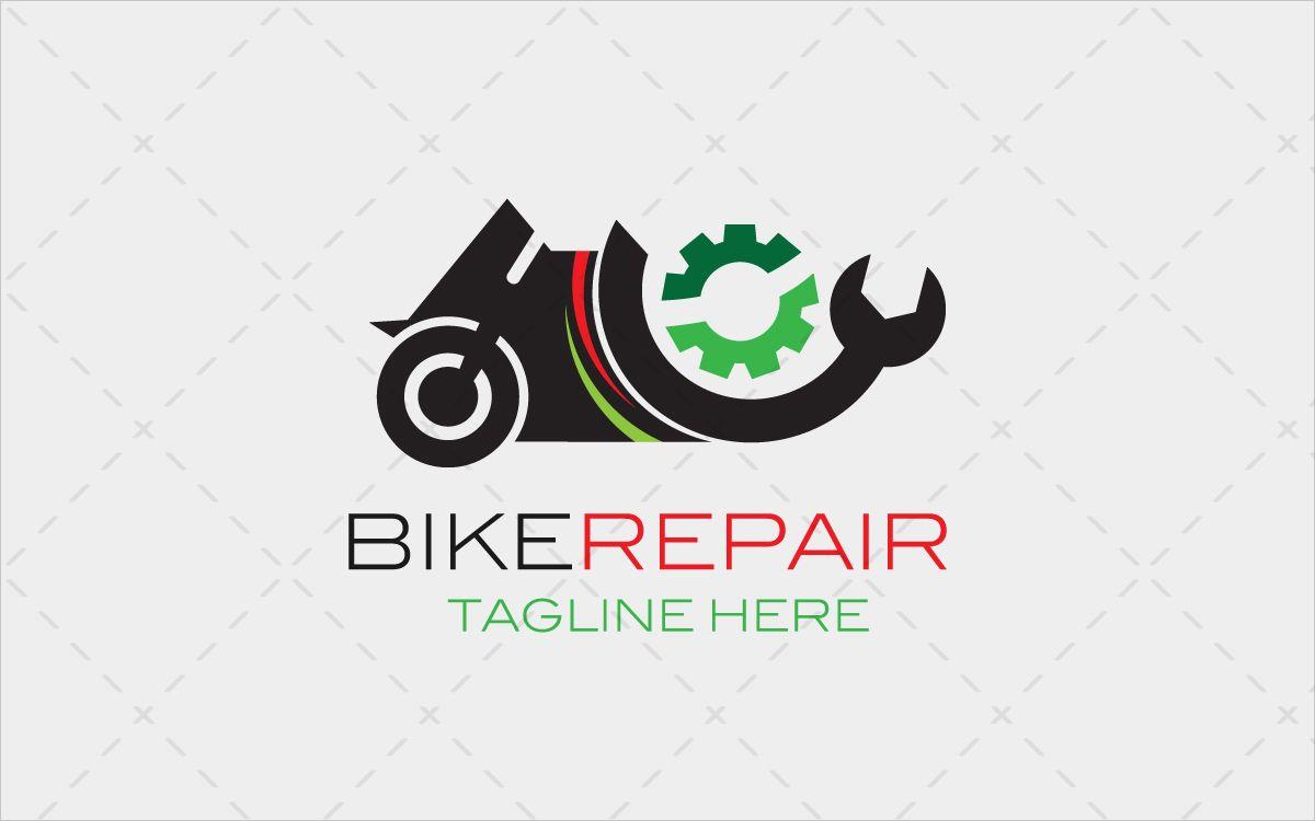 Repair Shop Logo - Bike Repair Shop Logo