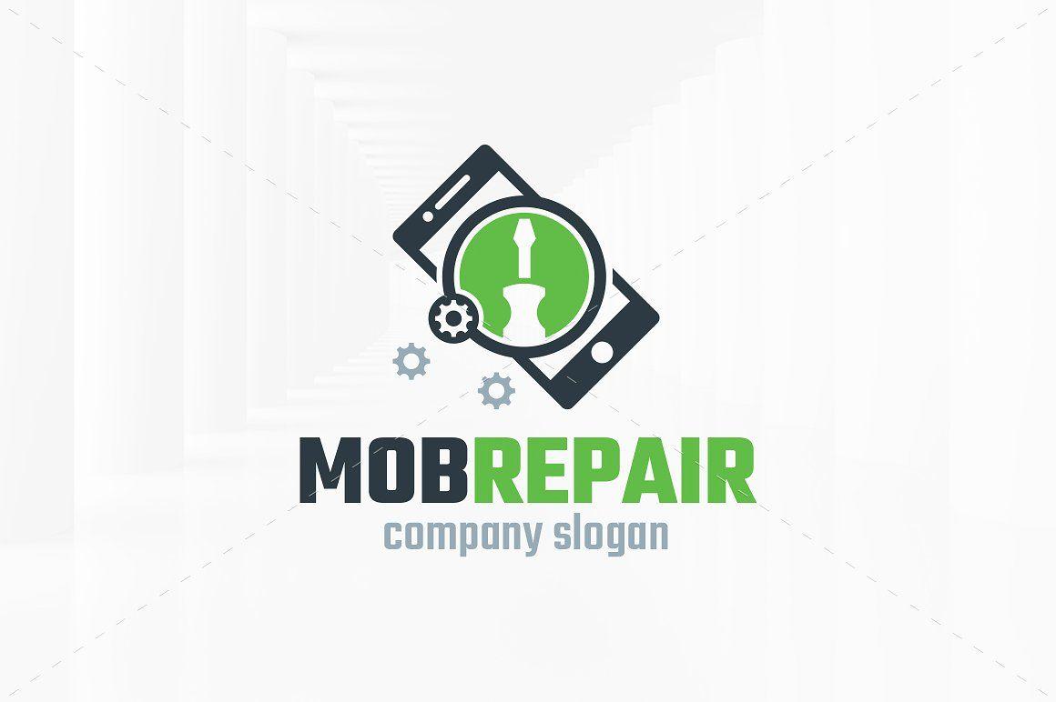 Repair Shop Logo - Mobile Repair Logo Template ~ Logo Templates ~ Creative Market