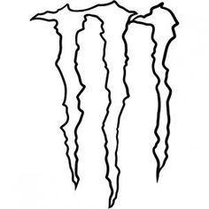 Black and Monster Energy Logo - Monster Energy Logo, Monster Logo. Crochet. Monster