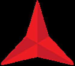 Red Three-Point Star Logo - Red three pointed star Logos