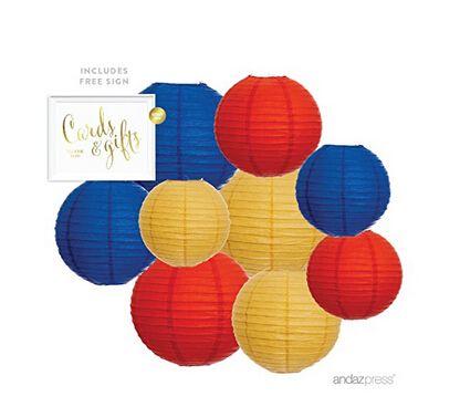 Red Yellow Blue Round Logo - Set of 9 Mixed 8