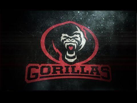 Gorilla Sports Logo - How To Draw Sports Logos: The Gorillas - YouTube