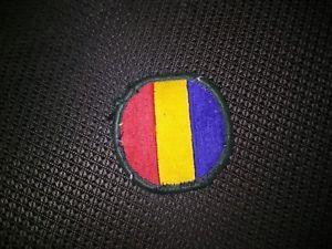 Red Yellow Blue Round Logo - US Army WWII WW2 MILITARY PATCH ROUND RED YELLOW BLUE ESTATE FIND