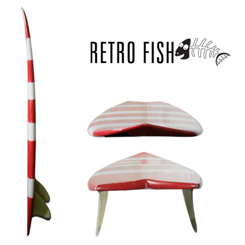 Fish Surf Logo - RETRO FISH - TWIN FIN - From $650 -Primitive Surf