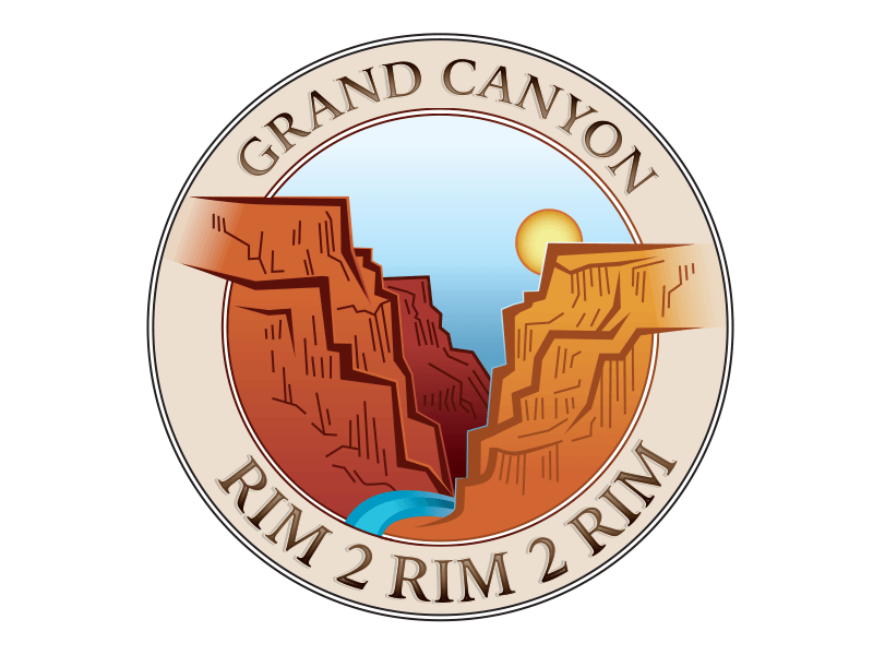 Grand Canyon Circle Logo - Grand Canyon - Rim 2 Rim 2 Rim by Paul Deisinger | Dribbble | Dribbble