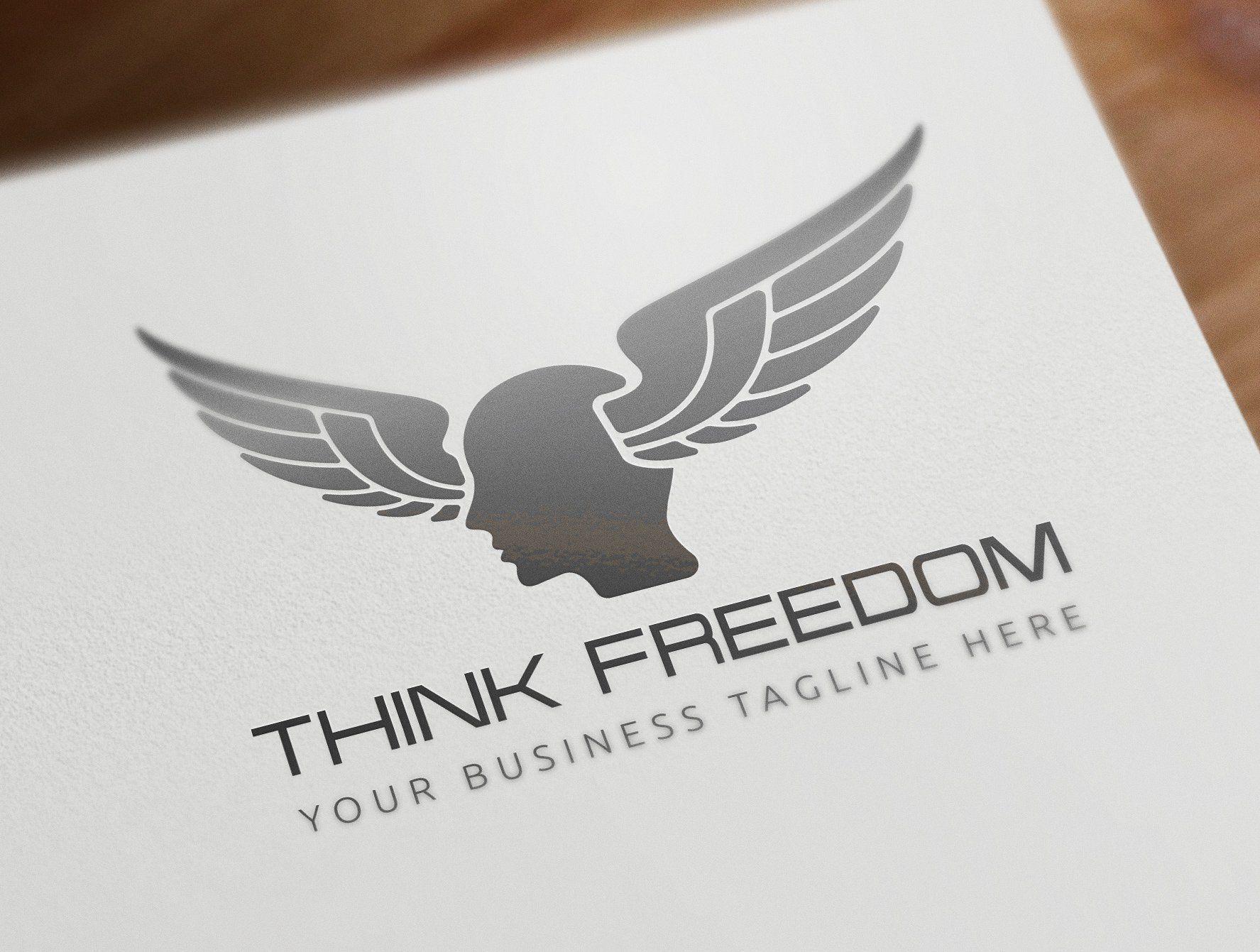 Freedom Logo - Think Freedom Logo Logo Templates Creative Market
