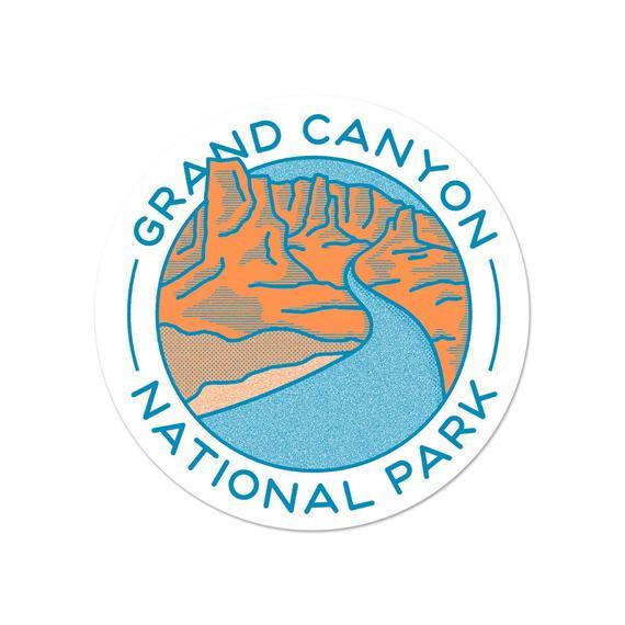 Grand Canyon Circle Logo - Grand Canyon National Park Sticker | Parks Project | National Parks ...