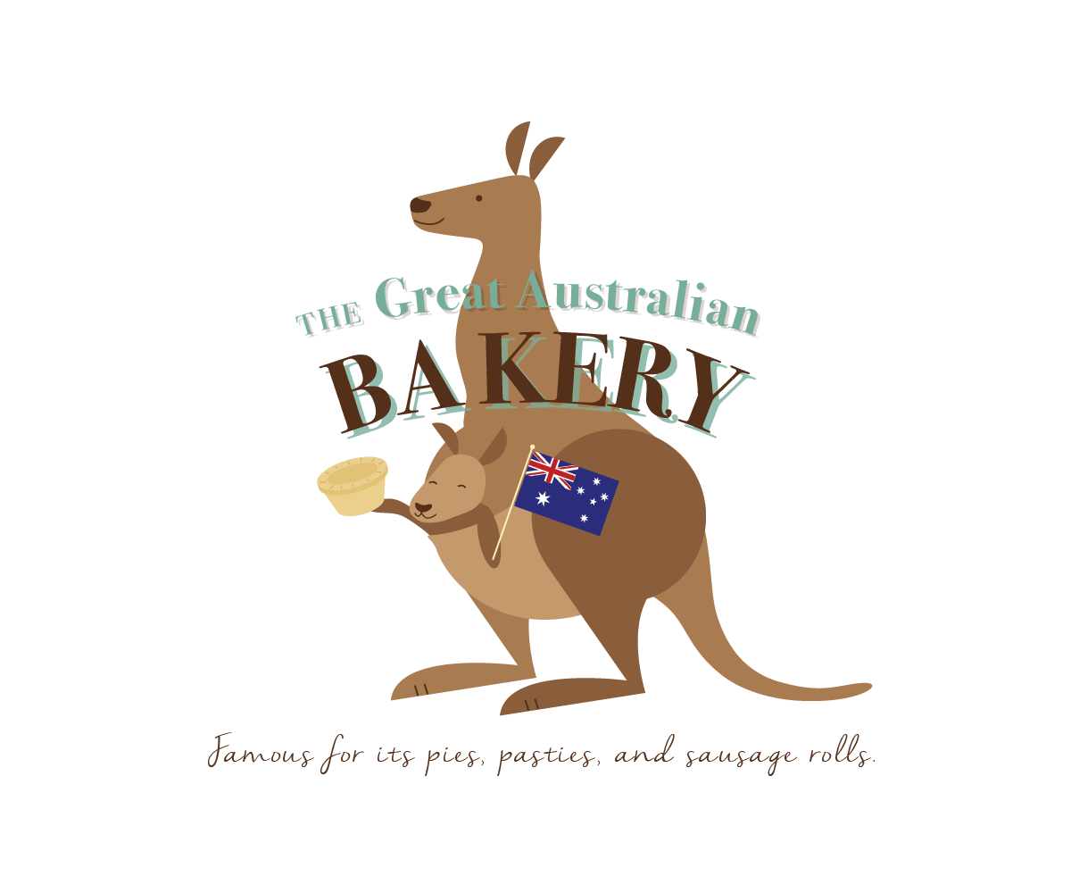 Kangaroo Bakery Logo - Elegant, Playful, Baby Logo Design for The Great Australian Bakery