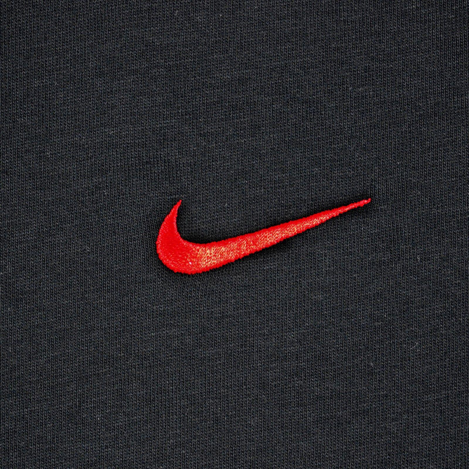 Black and Red Nike Logo - Men's Nike T-Shirt - Nike Swoosh Tee - Black - Red Tick | ACTIVEWEAR ...