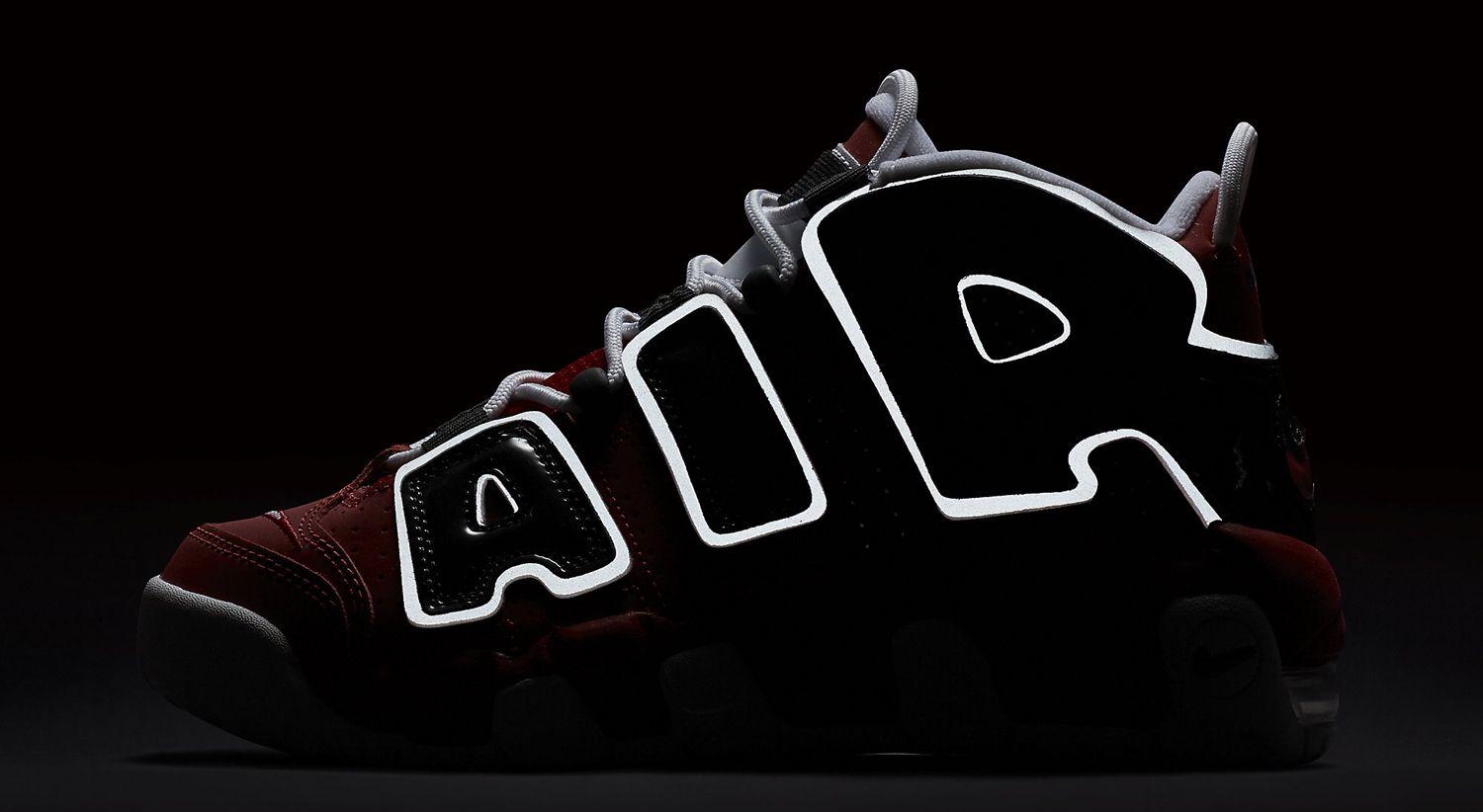 Black and Red Nike Logo - Nike Air More Uptempo Red White Black