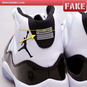 Fake Jordan Logo - How to spot fake: Nike Air Jordan XI (11) Retro - 9 Steps (With Photos)