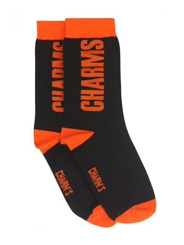 Orange Block Logo - Charms Color Block Logo Socks Orange - Lyst