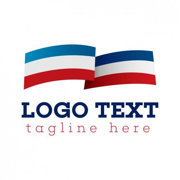 Flag Logo - Flag logo, blue, white and red Vector | Free Download